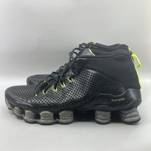 Nike Shox TLX Mid SP Flywire Shoes Men Size 11 Black Green Running Mid Sneakers - Picture 3 of 11